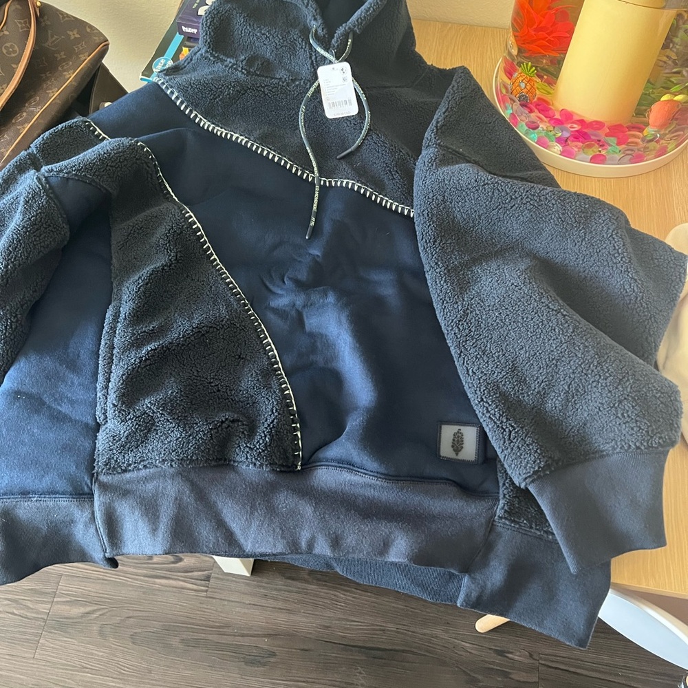 FP Movement by Free People Kids Dark Blue Fleece Jacket
